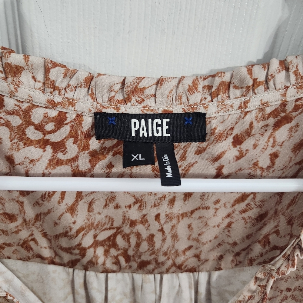 Paige Kaylene Dress Revolve satin animal print boho Coquette maximalist XL - Picture 3 of 15